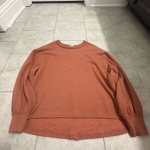 Women’s burnt orange rust oversized boutique sweater
